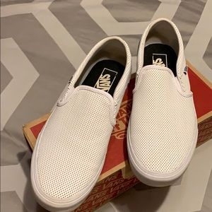 Vans Perf Leather Slip-Ons!